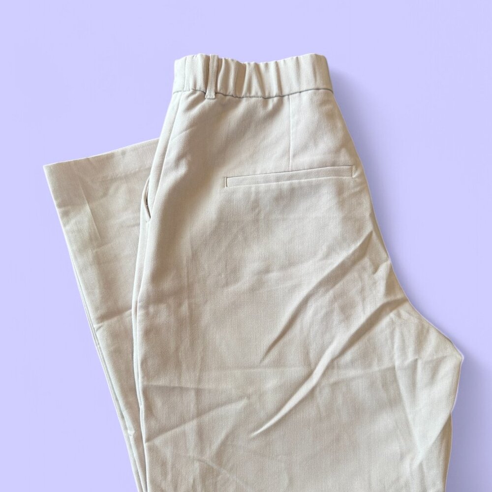 Abercrombie & Fitch Curve Love Ultra High Wide Leg Trousers Women's Size 32